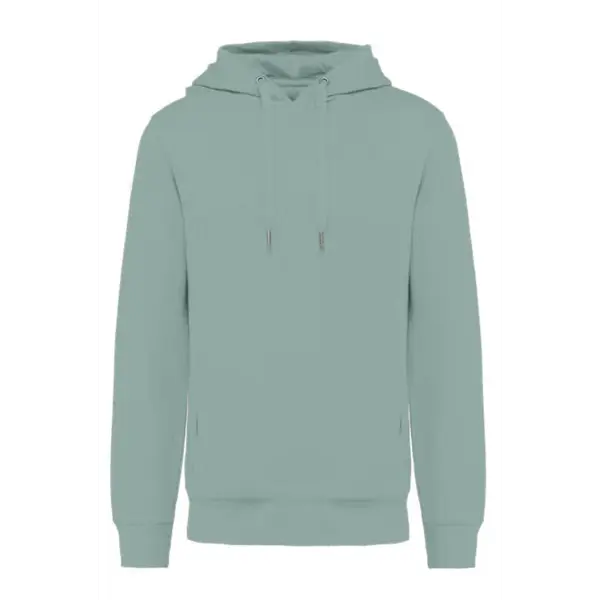 K4009 - Sweat-shirt à capuche unisexe  broderie centrale CNN différents coloris Rouge Taille S